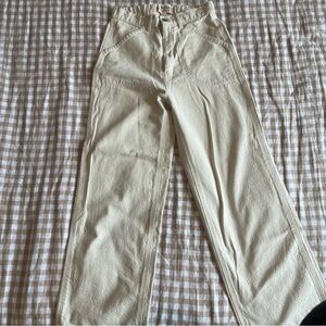 Mollusk surf shop painter pants in cream